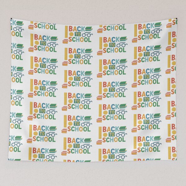 Item preview, Back to school theme with books and glasses on white background, AI Generated designed and sold by dvoevnore.