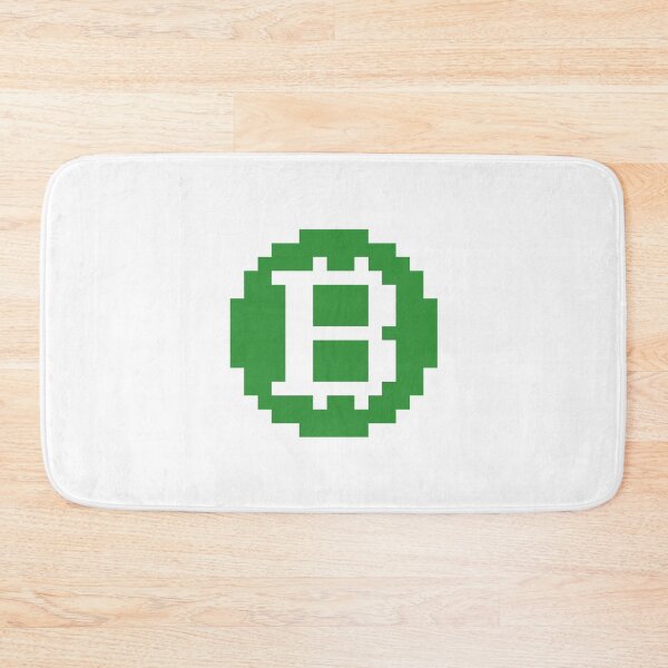 Item preview, Bitcoin Logo Pixel Art – Green Classic Symbol designed and sold by CyberRex.