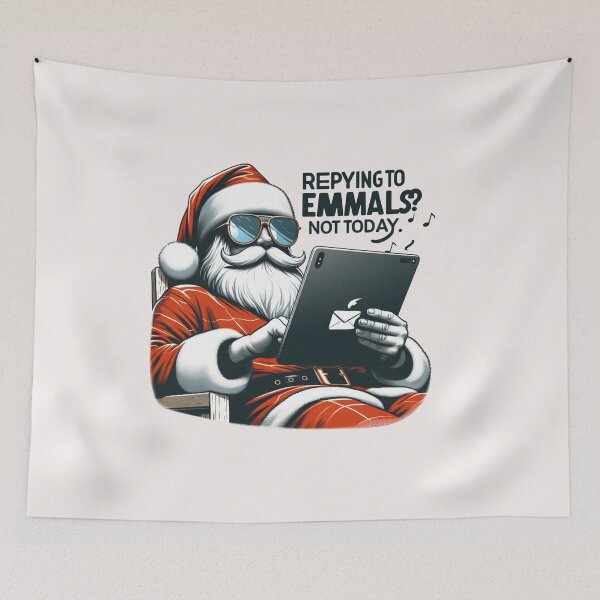 Item preview, Santa’s Vacation – Trendy, Funny & Viral Logos designed and sold by ViralVisionsCreating .