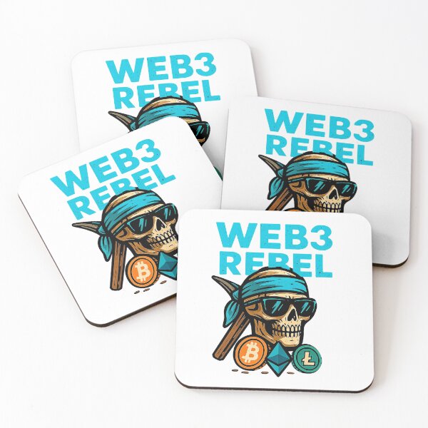 Item preview, "Web3 Rebel" – Decentralized Defiance Design designed and sold by BitCrop.