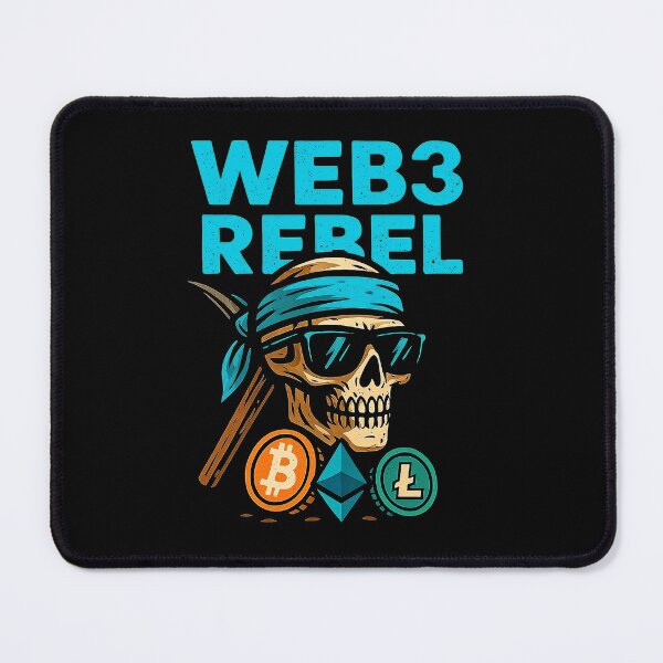 Item preview, "Web3 Rebel" – Decentralized Defiance Design designed and sold by BitCrop.