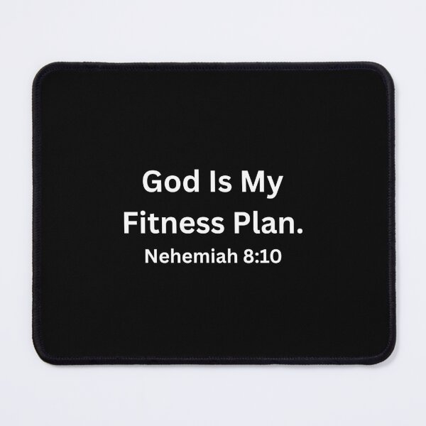 Item preview, God Is My Fitness Plan Inspirational Quote designed and sold by Quantum Canvas Empire.