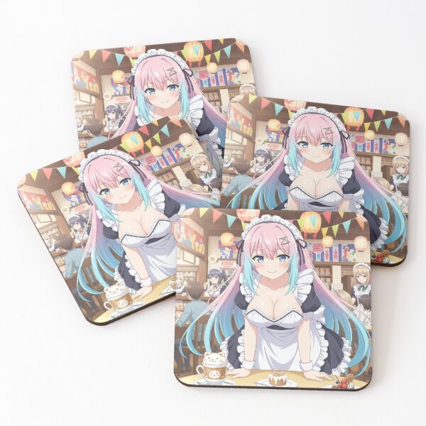 Item preview, Sweet, blue-eyed Waifu serves with a smile at the cafe designed and sold by GerwantSHOP.