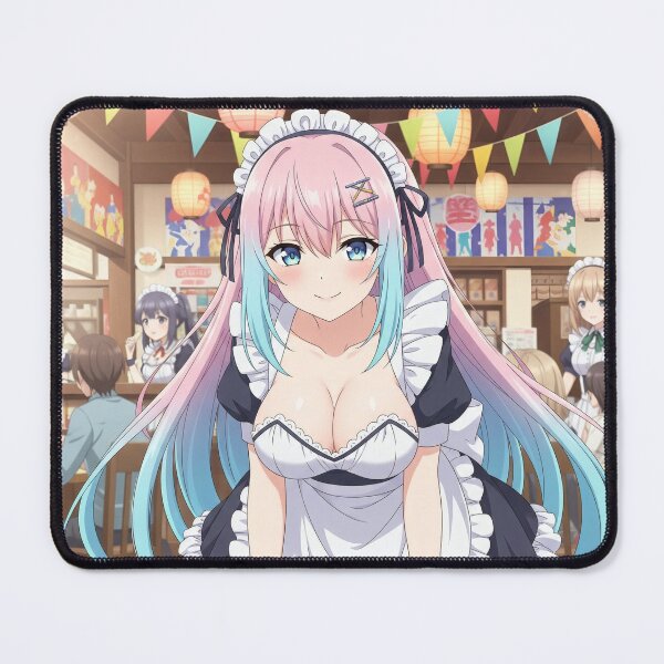 Item preview, Sweet, blue-eyed Waifu serves with a smile at the cafe designed and sold by GerwantSHOP.