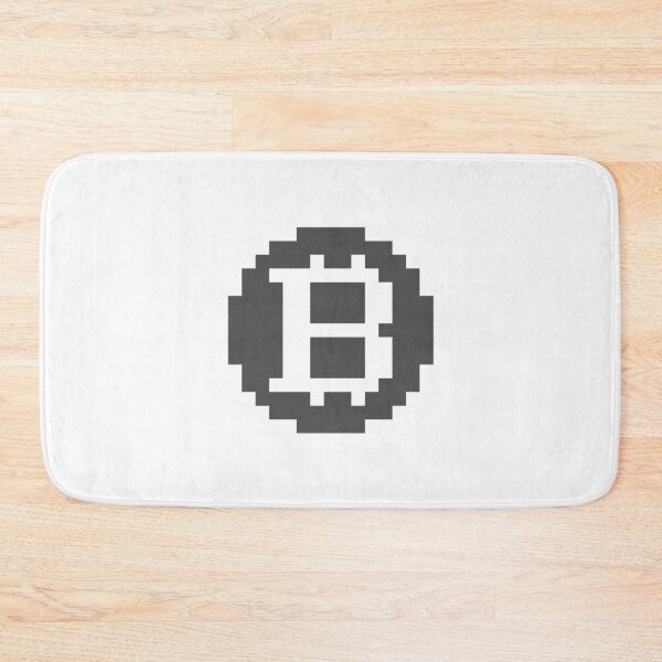Item preview, Bitcoin Logo Pixel Art – Grey Classic Symbol designed and sold by CyberRex.