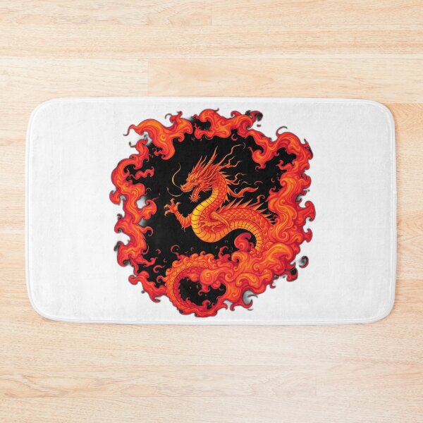 Item preview, Fiery Dragon with Psychedelic Flames designed and sold by sharon1210.