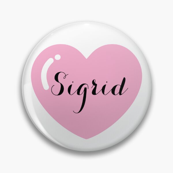 Item preview, Sigrid Name with Pink Heart  designed and sold by Monika Howarth.