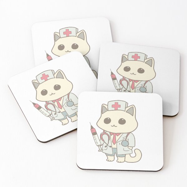 Item preview, White Cat Doctor designed and sold by jmossdesigns.