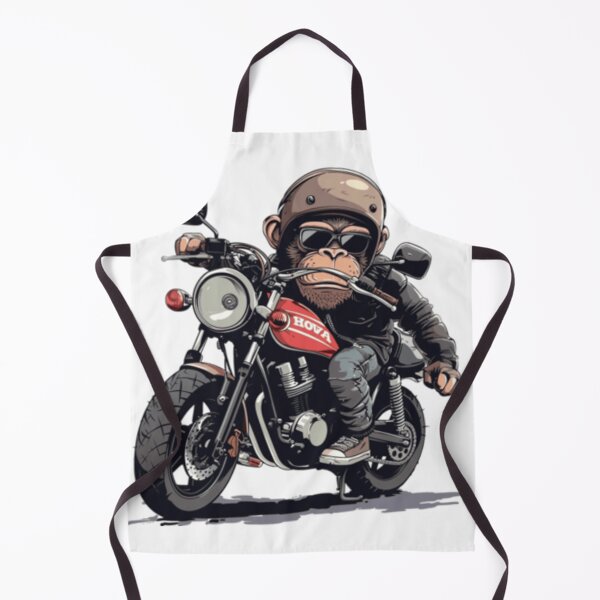 Item preview, cool monkey riding motocycle designed and sold by FreshCanvas-Co.