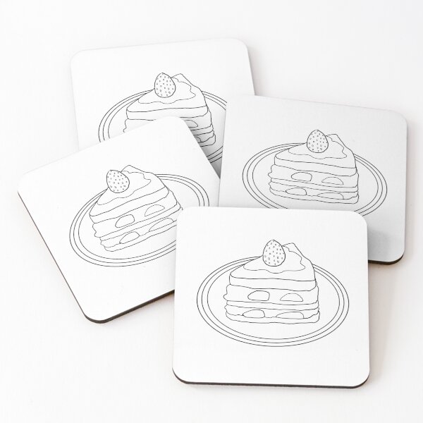 Item preview, Sweet Strawberry cake coloring designed and sold by Lightblueming.