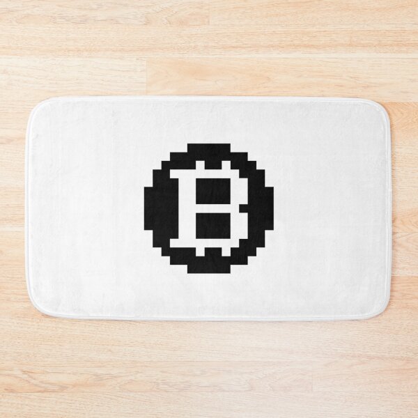 Item preview, Bitcoin Logo Pixel Art – Black Classic Symbol designed and sold by CyberRex.