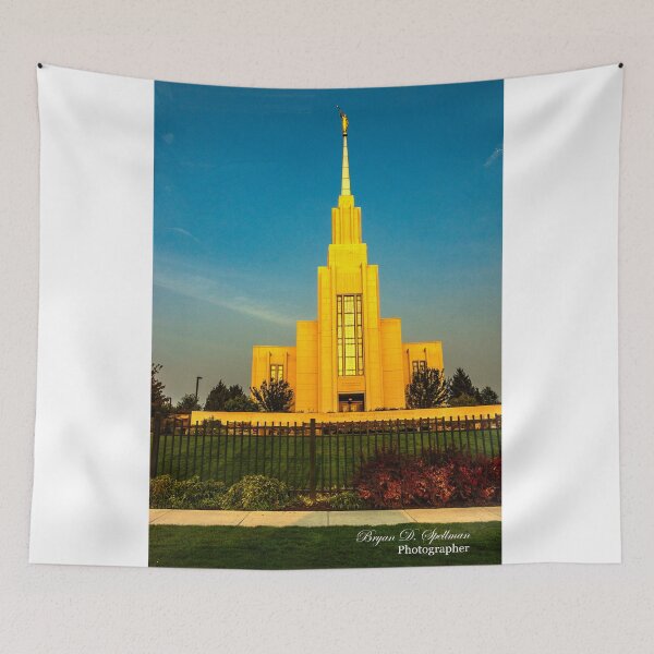 Item preview, Twin Falls Idaho LDS Temple - Modern Sacred Architecture - Evening Light designed and sold by Bryan Spellman.