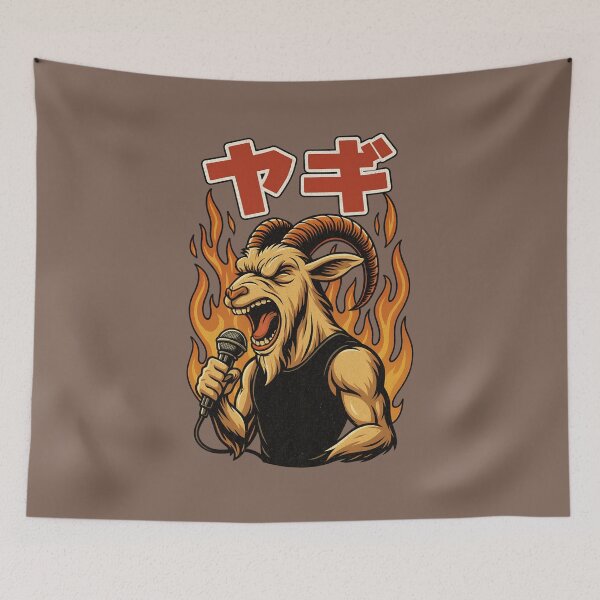 Item preview, Metal Goat Vocalist designed and sold by AwesomeBeyondLimits.