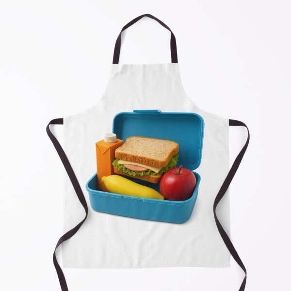 Item preview, Back to school lunchbox with sandwich, juice, banana, and apple for healthy meal, AI generated designed and sold by dvoevnore.