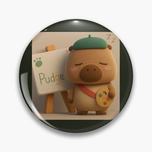 Item preview, Pudge the Capybara  designed and sold by CutieBumbleBee.