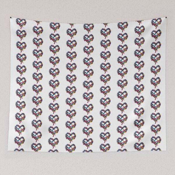 Item preview, Colorful Ribbon Heart – Love, Unity, and Celebration designed and sold by SamartkitDesign.