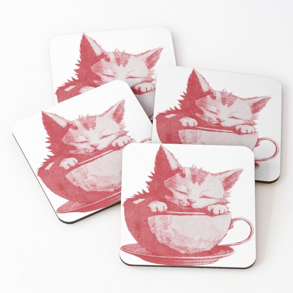 Item preview, Sleeping Cat in Teacup designed and sold by kinpirks.