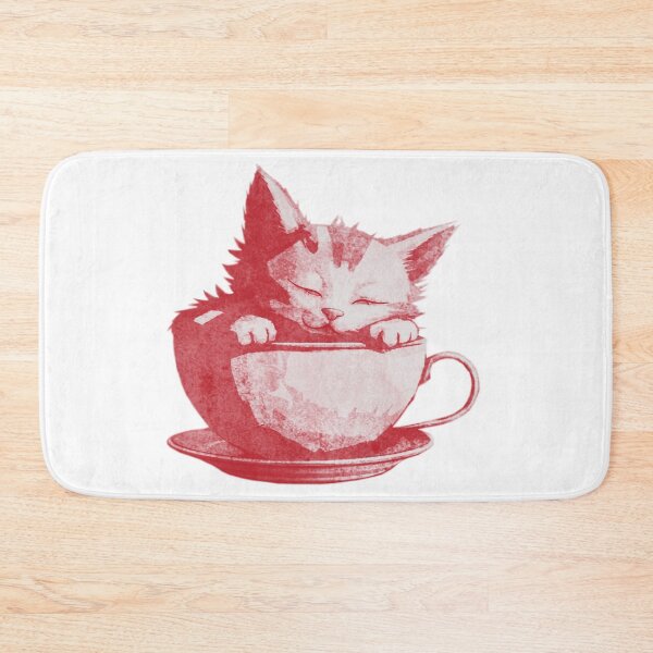 Item preview, Sleeping Cat in Teacup designed and sold by kinpirks.