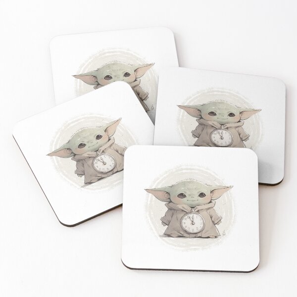 Item preview, BABY YODA HOLDING CLOCK designed and sold by LIS AND MELIVERSO.