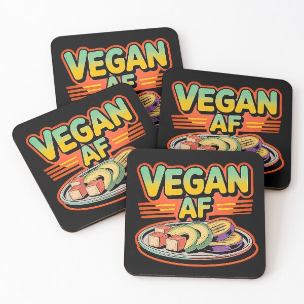 Item preview, World Vegan Day Vegan AF Retro Diner Style designed and sold by Amanda's Factory.