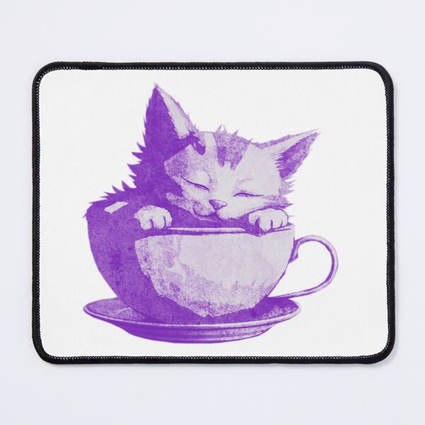 Item preview, Sleeping Cat in Teacup designed and sold by kinpirks.
