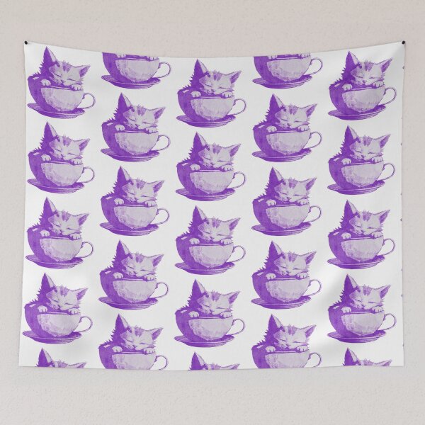 Item preview, Sleeping Cat in Teacup designed and sold by kinpirks.