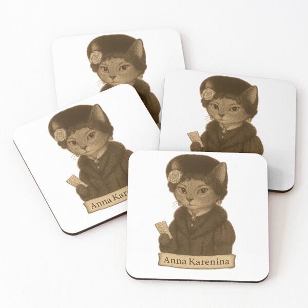 Item preview, Anna Karenina – Victorian Cat Portrait with Train Ticket designed and sold by Lavoretty.