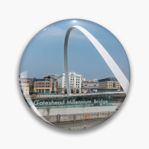Item preview, Gateshead Millennium Bridge with Bright Blue Sky designed and sold by David Patterson.