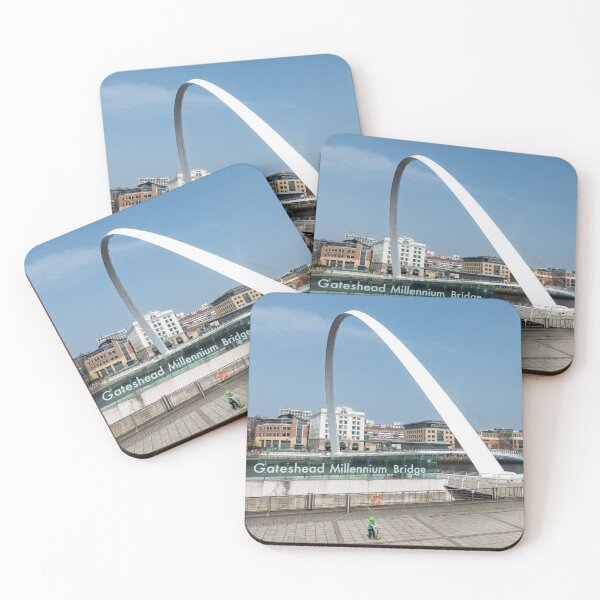 Item preview, Gateshead Millennium Bridge with Bright Blue Sky designed and sold by David Patterson.