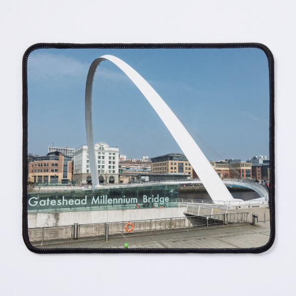 Item preview, Gateshead Millennium Bridge with Bright Blue Sky designed and sold by David Patterson.