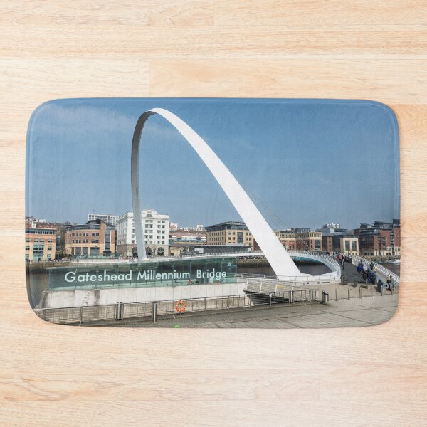 Item preview, Gateshead Millennium Bridge with Bright Blue Sky designed and sold by David Patterson.