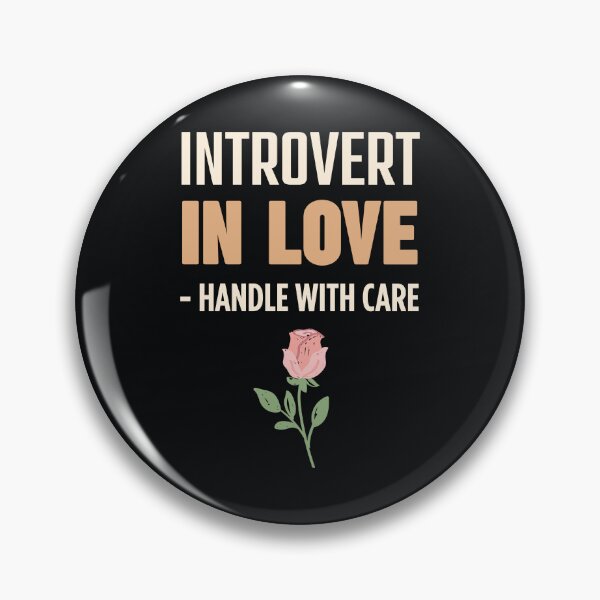 Item preview, Whimsical Introvert in Love Quote with Rose Illustration designed and sold by SplashTastic.