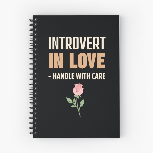 Item preview, Whimsical Introvert in Love Quote with Rose Illustration designed and sold by SplashTastic.