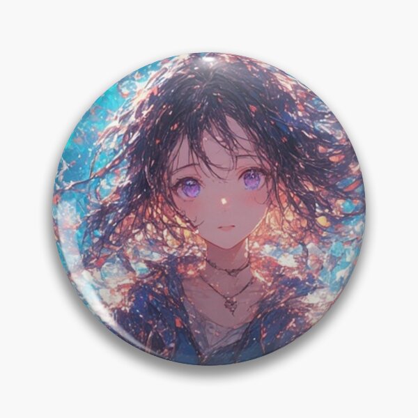Item preview, Anime girl with pink crystals designed and sold by ArtsJulian.