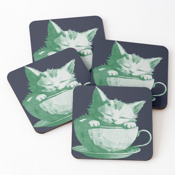 Item preview, Sleeping Cat in Teacup designed and sold by kinpirks.