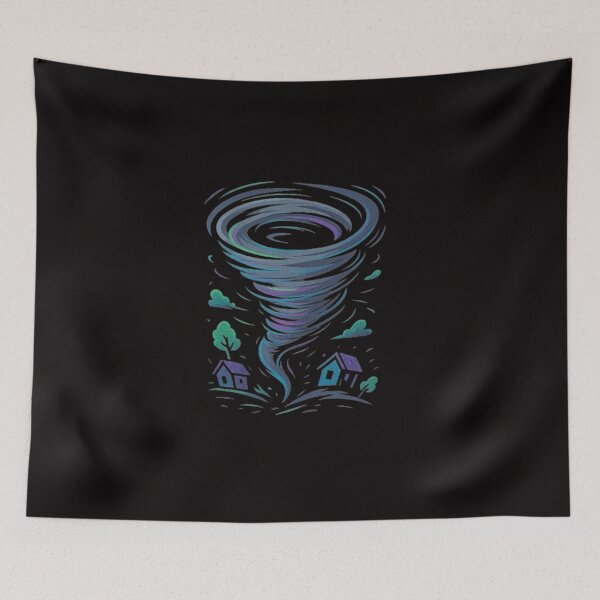 Item preview, “Eye of the Storm – Artistic Cyclone Tee” designed and sold by Pawtastic Vibes.