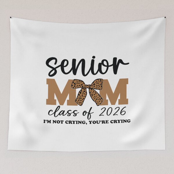 Item preview, Senior Mom Class of 2026 Leopard Print Bow Graduation I'm Not Crying Gift designed and sold by ivotee.