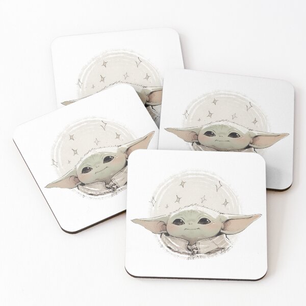 Item preview, BABY YODA WATCHING STARS designed and sold by LIS AND MELIVERSO.