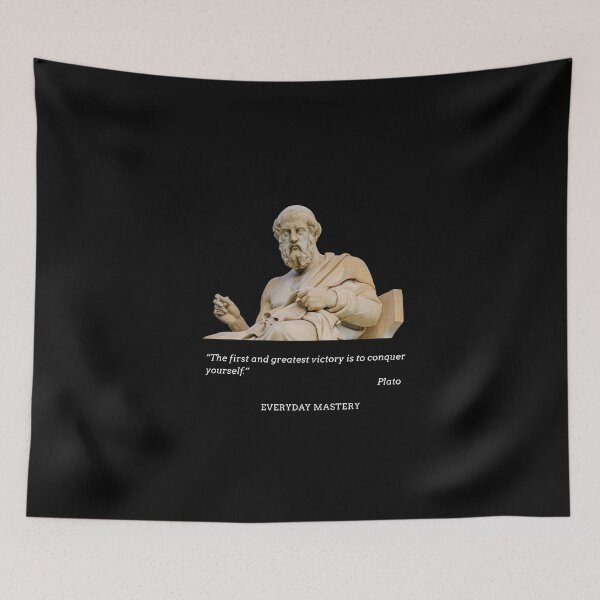 Item preview, Plato Quote – Conquer Yourself | Ancient Greek Philosophy Wisdom designed and sold by EverydayMastery.