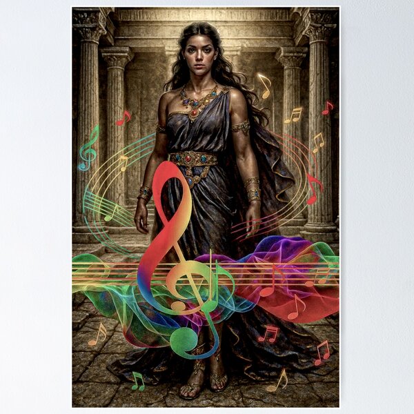 Item preview, Euterpe The Muse of Music #1 designed and sold by Helios Be. Lavsh.