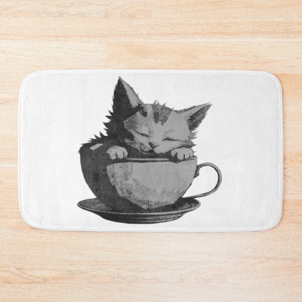 Item preview, Sleeping Cat in Teacup designed and sold by kinpirks.