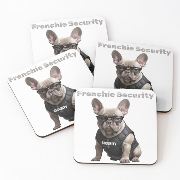 Item preview, Frenchie Security Funny French Bulldog Guard Dog T-Shirt designed and sold by ColorMotive.