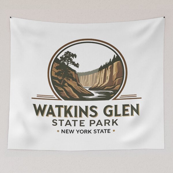 Item preview, Watkins Glen State Park - New York State  designed and sold by GoodOldVintage.