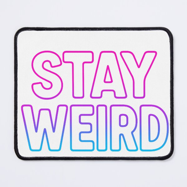 Item preview, Stay Weird – Bold Minimalist Typography Sticker & T-Shirt Design designed and sold by RouniBoutique.