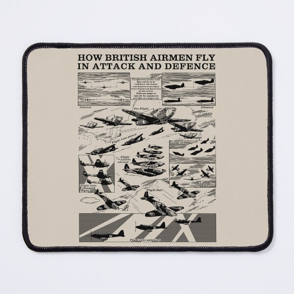 Item preview, WWII British Pilots Formation Flying Airmen Attack and Defence Tactics designed and sold by MilitaryMart.