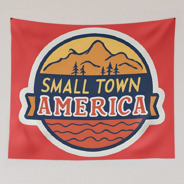 Item preview, Small Town America designed and sold by MattBStickers.