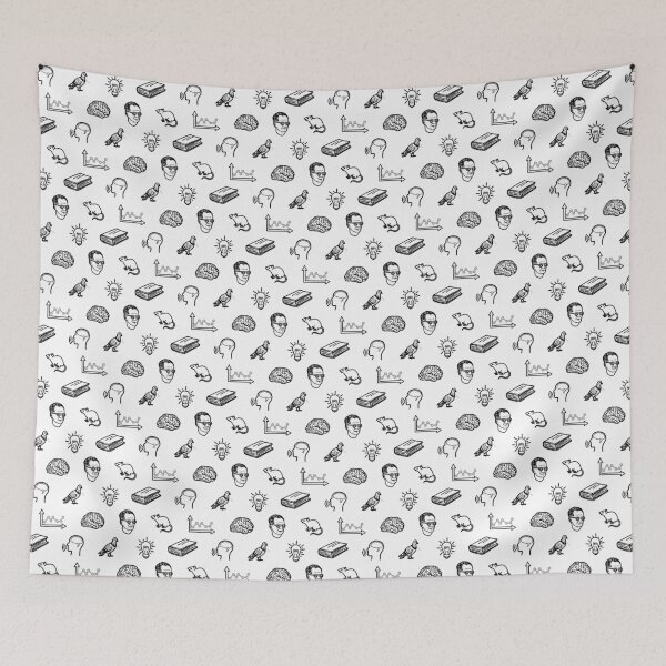 Item preview, Behaviorism Pattern Black designed and sold by KaleidoscopeBA.