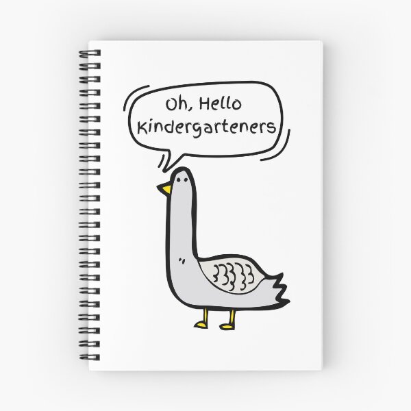 Item preview, Goose Saying Hello Kindergarteners Funny Teacher Back To School designed and sold by MotivaChic.