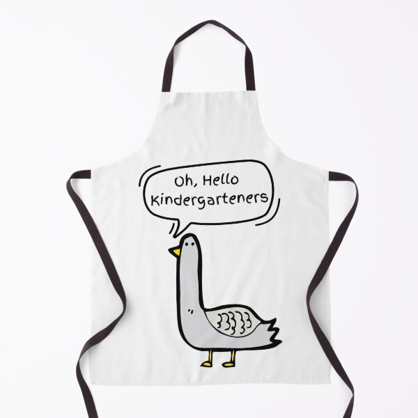 Item preview, Goose Saying Hello Kindergarteners Funny Teacher Back To School designed and sold by MotivaChic.