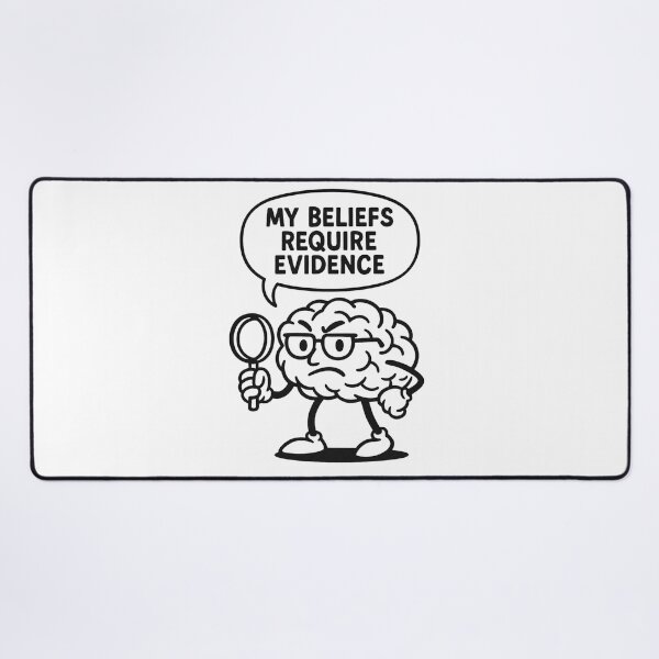 Item preview, Funny Rational Brain – Logical Thinking Cartoon Meme designed and sold by jelonkaa.